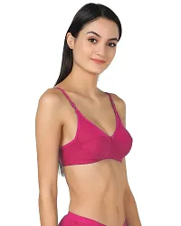 Stylish Multicoloured Cotton Solid Bras For Women Pack Of 2-thumb1