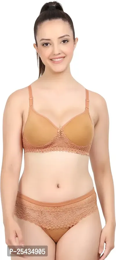 Stylish Cotton Multicoloured Bra And Panty Set For Women Pack Of 3-thumb2