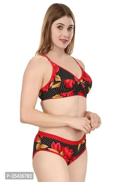 Stylish Cotton Multicoloured Bra And Panty Set For Women Pack Of 3-thumb2