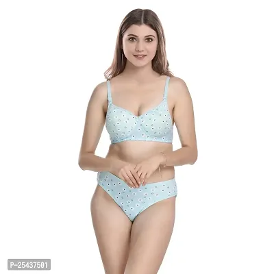 Stylish Cotton Multicoloured Bra And Panty Set For Women Pack Of 2-thumb5