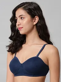 Stylish Multicoloured Cotton Solid Bras For Women Pack Of 2-thumb2