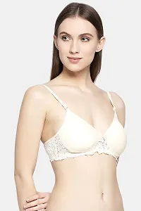 Stylish Brown Cotton Solid Bras For Women-thumb1
