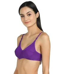 Stylish Multicoloured Cotton Solid Bras For Women Pack Of 2-thumb2