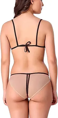 Stylish Cotton Black Bra And Panty Set For Women-thumb4