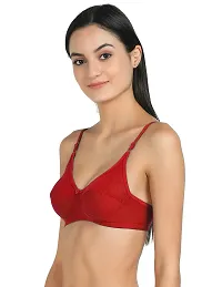 Stylish Multicoloured Cotton Solid Bras For Women Pack Of 3-thumb2