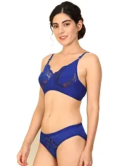 Stylish Cotton Multicoloured Bra And Panty Set For Women Pack Of 2-thumb2
