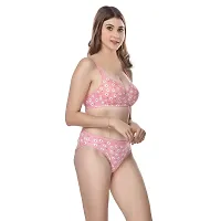 Stylish Cotton Multicoloured Bra And Panty Set For Women Pack Of 2-thumb2