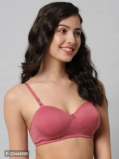 Stylish Multicoloured Cotton Solid Bras For Women Pack Of 2-thumb2