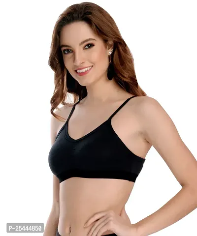 Stylish Multicoloured Cotton Solid Bras For Women Pack Of 3-thumb3