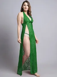 Stylish Green Net Bridal Baby Dolls For Women-thumb1