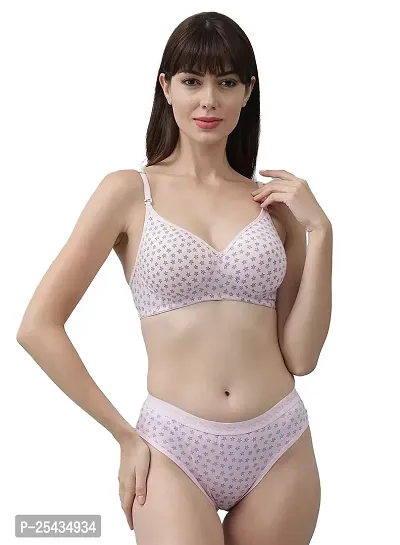 Stylish Cotton Multicoloured Bra And Panty Set For Women Pack Of 3-thumb4