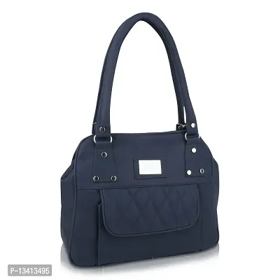Stylish Multicoloured Pu Self Pattern Handbags For Women Pack Of 2-thumb2