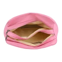 Stylish Pink Pu Self Pattern Handbags For Women-thumb4