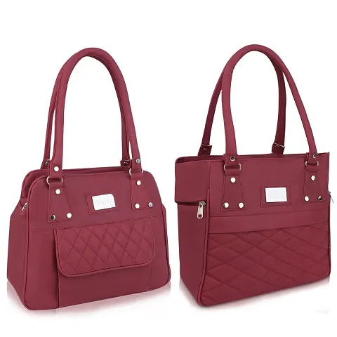 Stylish Regular Handheld Handbags For Women Pack Of 2