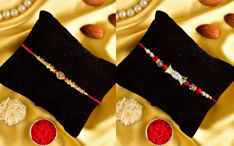 Colorful Rakhi Combo 0F 2 For Brothers With Roli And Chawal