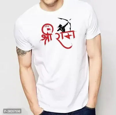 Reliable White Polycotton Printed Tees For Men