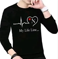 Taniya Fashion | Fashionable Men's Printed Full Sleeve Stylish Casual T-Shirt | My Life Line-thumb1