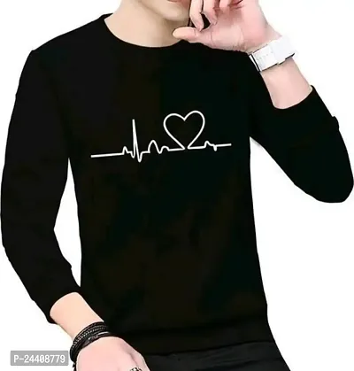 Taniya Fashion | Fashionable Men's Printed Full Sleeve Stylish Casual T-Shirt | My Life Line-thumb0