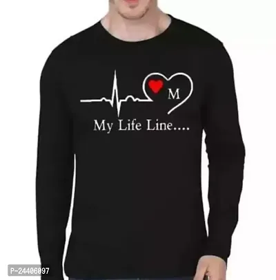 Taniya Fashion Fashionable Men's | Printed Full Sleeve Stylish Casual T-Shirt | My Life Line