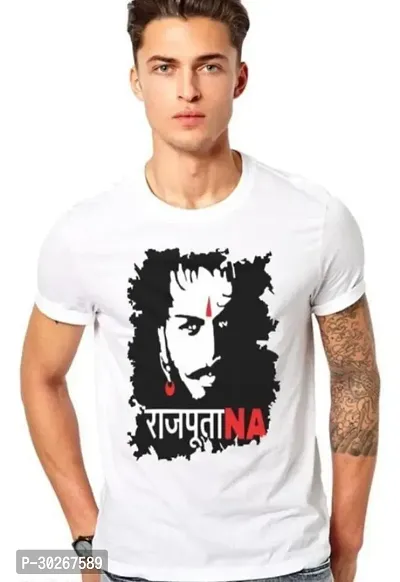 Reliable White Polycotton Printed Tees For Men