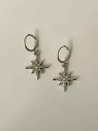 Beautiful Silver Plated Star Earring For Women-thumb2