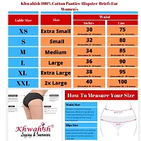 Khwahish Women?s Multi-Coloured Cotton Brief Panties (Combo Pack of 3, 5  10)-thumb3