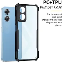 S Hardline Shock Proof Clear Protective Ipaky Back Cover for Oppo A17 Bumper Transparent Drop Protection-thumb1