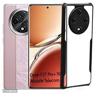 S Hardline Shock Proof Clear Protective Ipaky Back Cover for Oppo F27 Pro Plus 5G Flexible shock absorbing TPU body