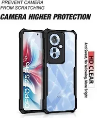 S Hardline Shock Proof Clear Protective Ipaky Back Cover for Oppo F25 Pro 5G camera Protection from shocks and scratches.-thumb2