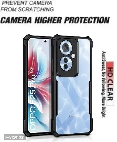 S Hardline Shock Proof Clear Protective Ipaky Back Cover for Oppo F25 Pro 5G camera Protection from shocks and scratches.-thumb3