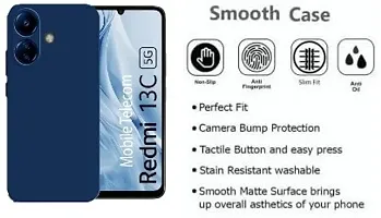 S Hardline Soft Silicon Flexible Case for Realme C51 Microfiber Cloth Cushion  Buffed corners to protect from shocks and dents-thumb2