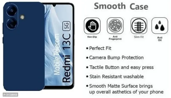 S Hardline Soft Silicon Flexible Case for Realme C51 Microfiber Cloth Cushion  Buffed corners to protect from shocks and dents-thumb3