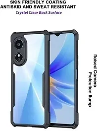 S Hardline Shock Proof Clear Protective Ipaky Back Cover for Oppo A18 4G camera Protection from shocks and scratches.-thumb1