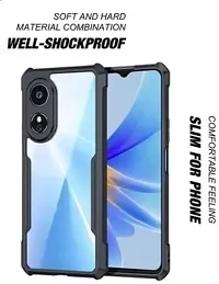 S Hardline Shock Proof Clear Protective Ipaky Back Cover for Oppo A18 4G camera Protection from shocks and scratches.-thumb2