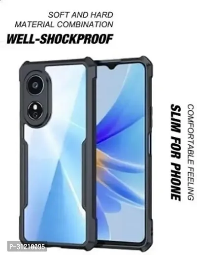 S Hardline Shock Proof Clear Protective Ipaky Back Cover for Oppo A18 4G camera Protection from shocks and scratches.-thumb3