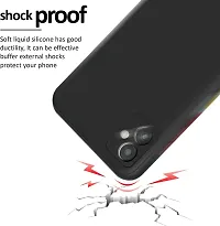 S BlueHardline Soft Silicon Flexible Case for Samsung Galaxy M04 Microfiber Cloth Cushion  camera Protection from shocks and scratches.-thumb3