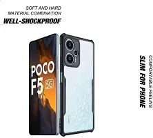 S Hardline Shock Proof Clear Protective Ipaky Back Cover for Poco F5 pocket friendly Slim profile-thumb3