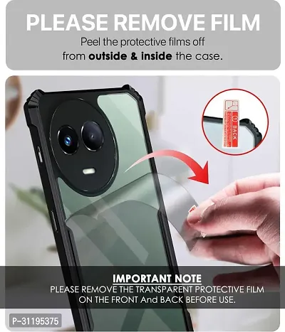 S  Hardline Shock Proof Clear Protective Ipaky Back Cover for Realme 11 Durable And Protective-thumb4