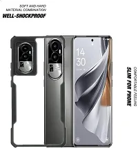 S Hardline Shock Proof Clear Protective Ipaky Back Cover for Oppo Reno 10 Gloss Finish Boom TPU-thumb2