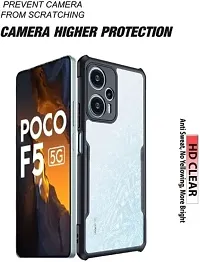 S Hardline Shock Proof Clear Protective Ipaky Back Cover for Poco F5 pocket friendly Slim profile-thumb1