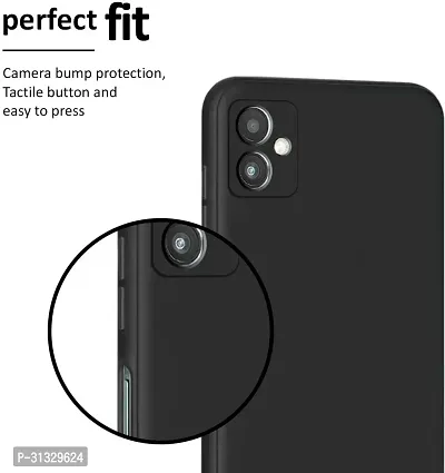 S Hardline Soft Silicon Flexible Case for Poco C55 Microfiber Cloth Cushion  Flexible shock absorbing TPU body-thumb3