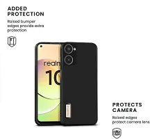 S BlueHardline Soft Silicon Flexible Case for Realme 10 4G Microfiber Cloth Cushion  Buffed corners to protect from shocks and dents-thumb3