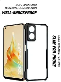 S  Hardline Shock Proof Clear Protective Ipaky Back Cover for Oppo Reno 8T 5G Buffed corners to protect from shocks and dents-thumb1