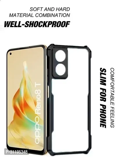 S  Hardline Shock Proof Clear Protective Ipaky Back Cover for Oppo Reno 8T 5G Buffed corners to protect from shocks and dents-thumb2