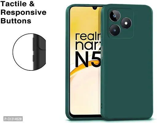 S Hardline Soft Silicon Flexible Case for Realme Narzo N53 Microfiber Cloth Cushion  Buffed corners to protect from shocks and dents-thumb3