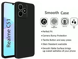 S BlueHardline Soft Silicon Flexible Case for Realme C51 inner Soft Microfiber Cloth Cushion Lining Premium Rubberised Candy Case-thumb3