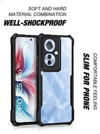 S Hardline Shock Proof Clear Protective Ipaky Back Cover for Oppo F25 Pro 5G Boom TPU With Camera Protection-thumb3