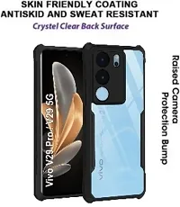 S Hardline Shock Proof Clear Protective Ipaky Back Cover for Vivo V29 5G Transparent Soft Silicon TPU Shockproof-thumb1