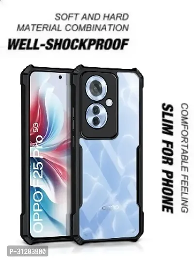 S Hardline Shock Proof Clear Protective Ipaky Back Cover for Oppo F25 Pro 5G Flexible shock absorbing TPU body-thumb4