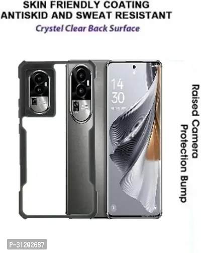 S Hardline Shock Proof Clear Protective Ipaky Back Cover for Oppo Reno 10 Gloss Finish Boom TPU-thumb2